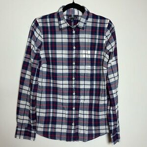 J. Crew Mercantile Plaid 100% Cotton Women’s Button Down‎